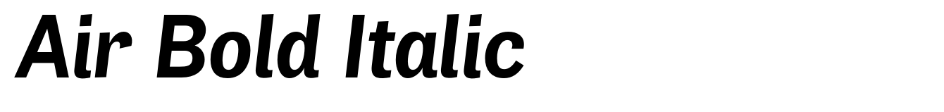 Air Bold Italic